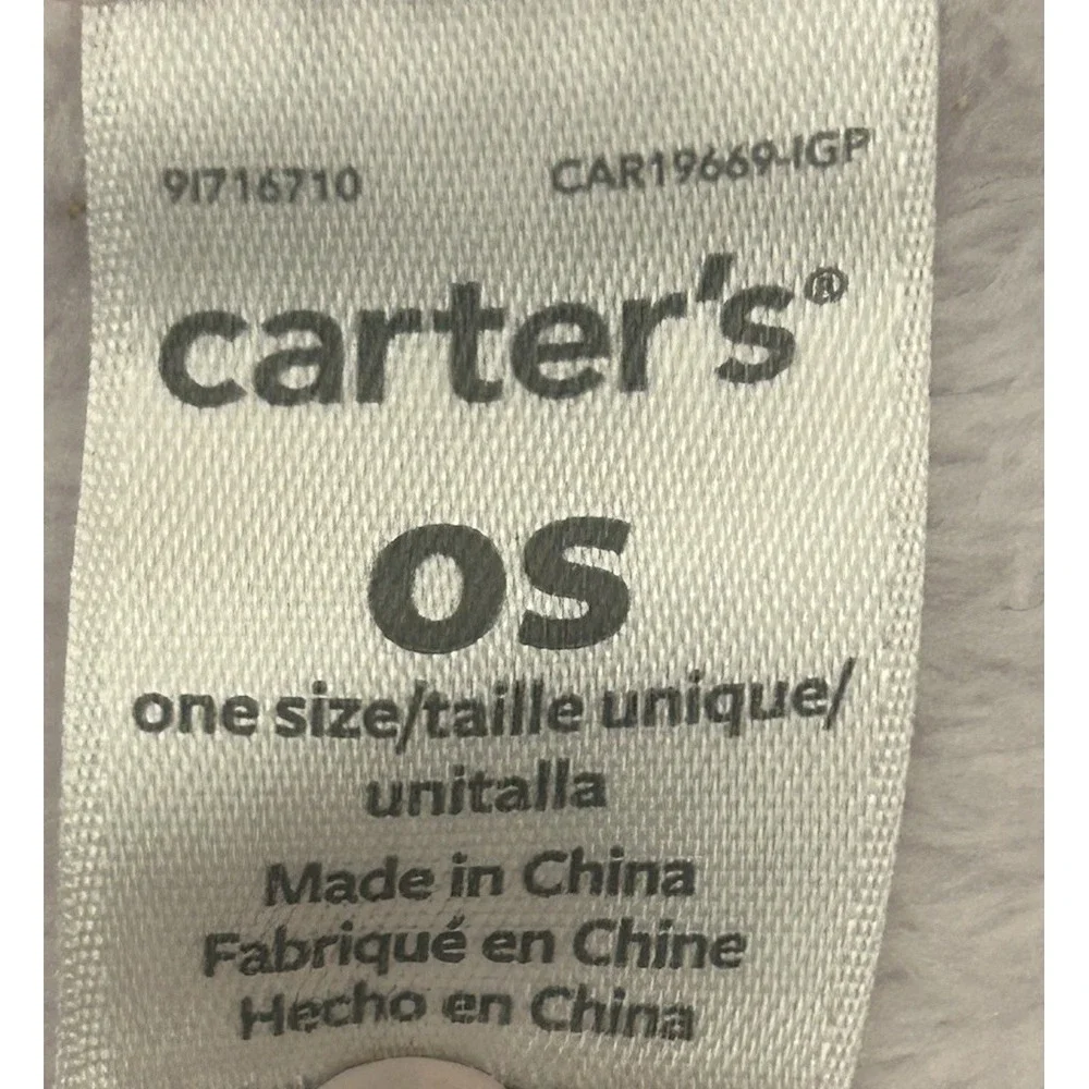 Carter's Pink Plush Baby Crib Blanket Little and Loved Satin Trim Security 40x30